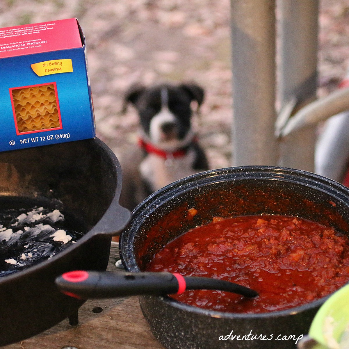 Dutch Oven Lasagna