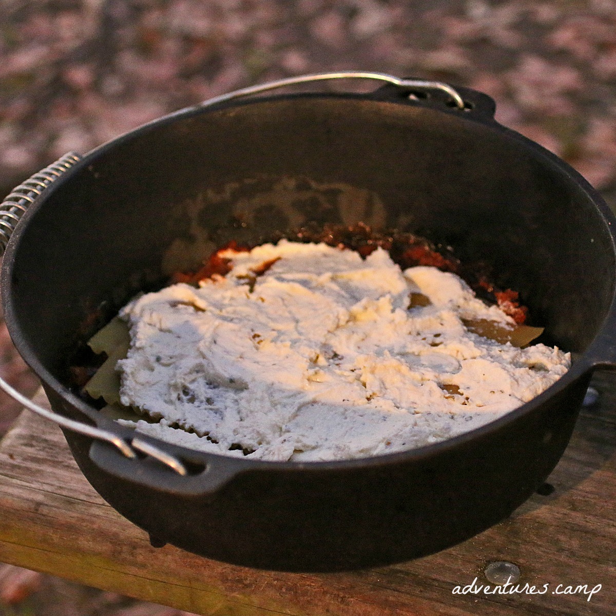 Dutch Oven Lasagna